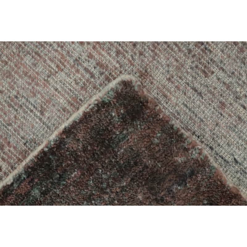 Hand Knotted Oriental Viscose Silk Carpet Modern Abstract Multi-Colored Abstract Area Rug - 7' 8'' X 5' 6''