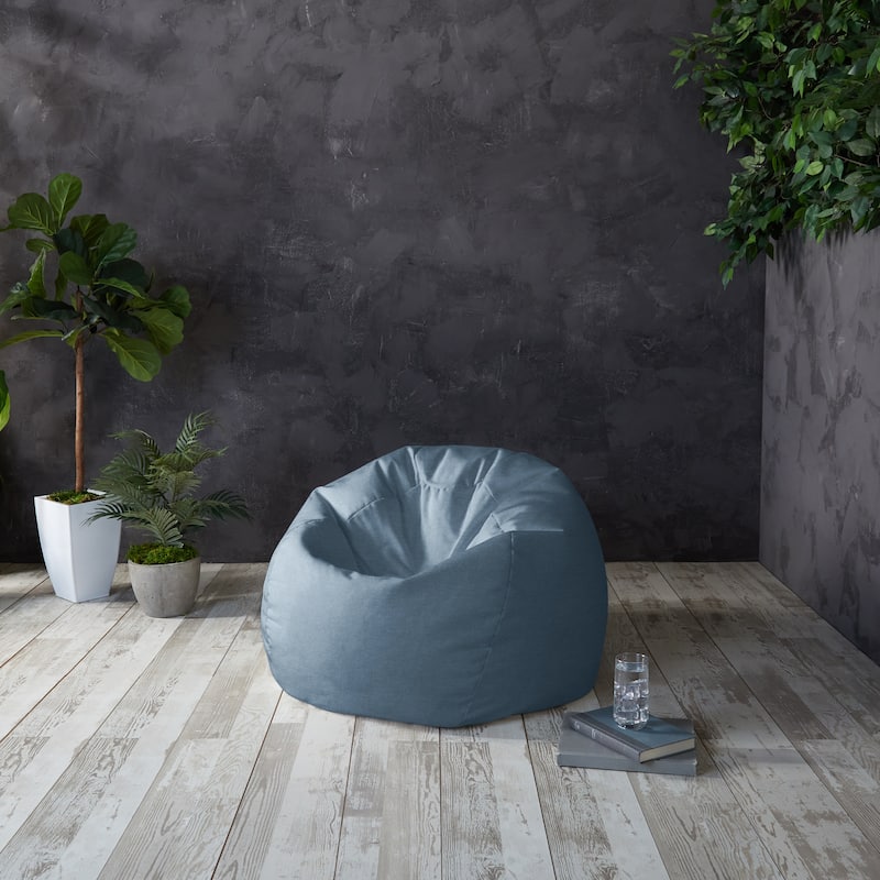 Sorra Home Sunbrella Outdoor Bean Bag - Spectrum Denim