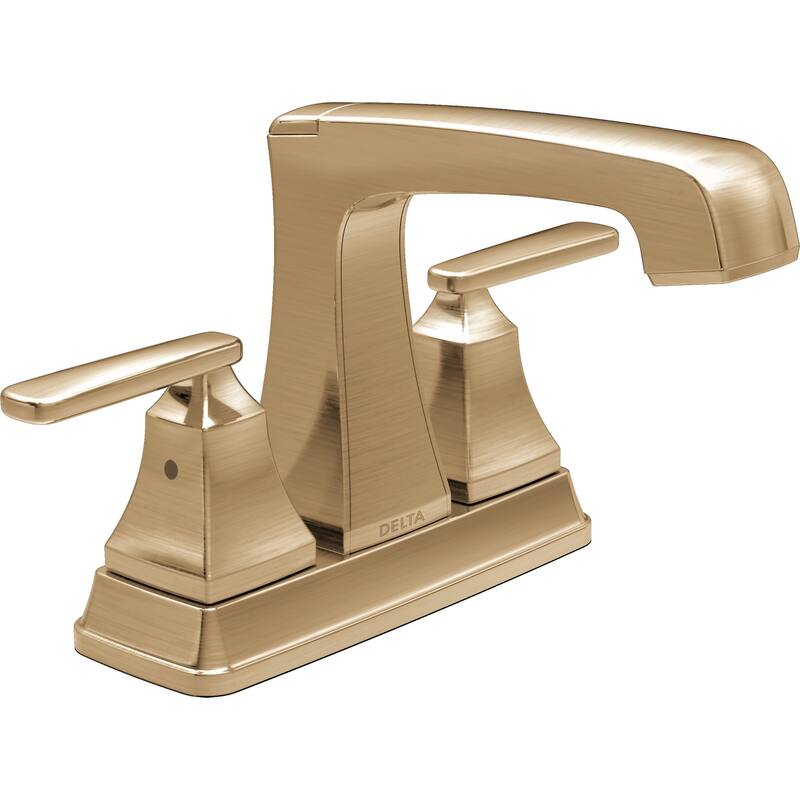 Delta Ashlyn 1.5 GPM Centerset Bathroom Faucet with Plastic Drain - Champagne Bronze