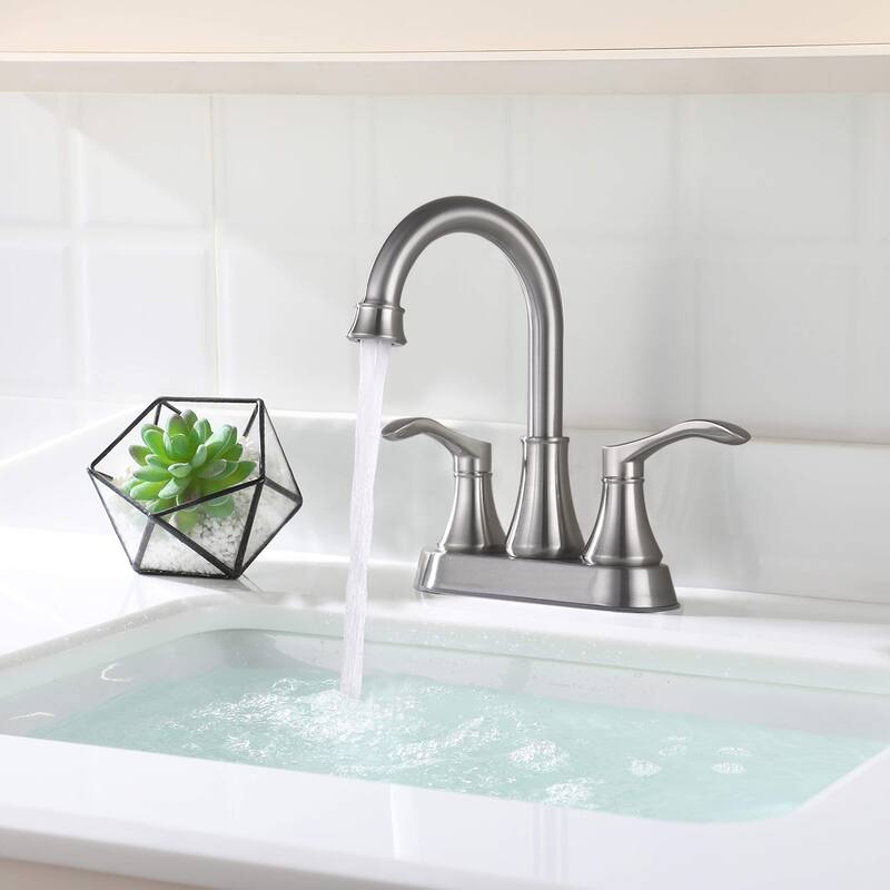 BATHLET Swivel Spout Centerset Bathroom Sink Faucet