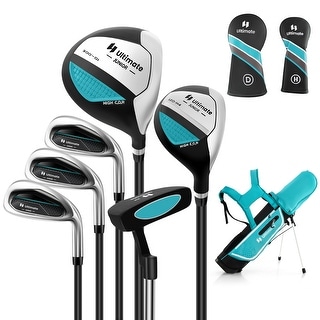 Junior Complete Golf Club Set with Stand Bag Rain Hood - 8.5" x 5.5"