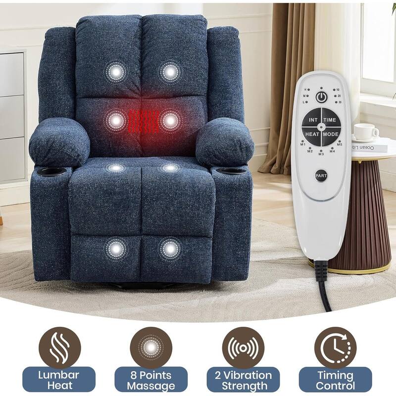 150°Adjustable Lay Flat Power Lift Recliner Sofa Chair for Elderly, Living Room