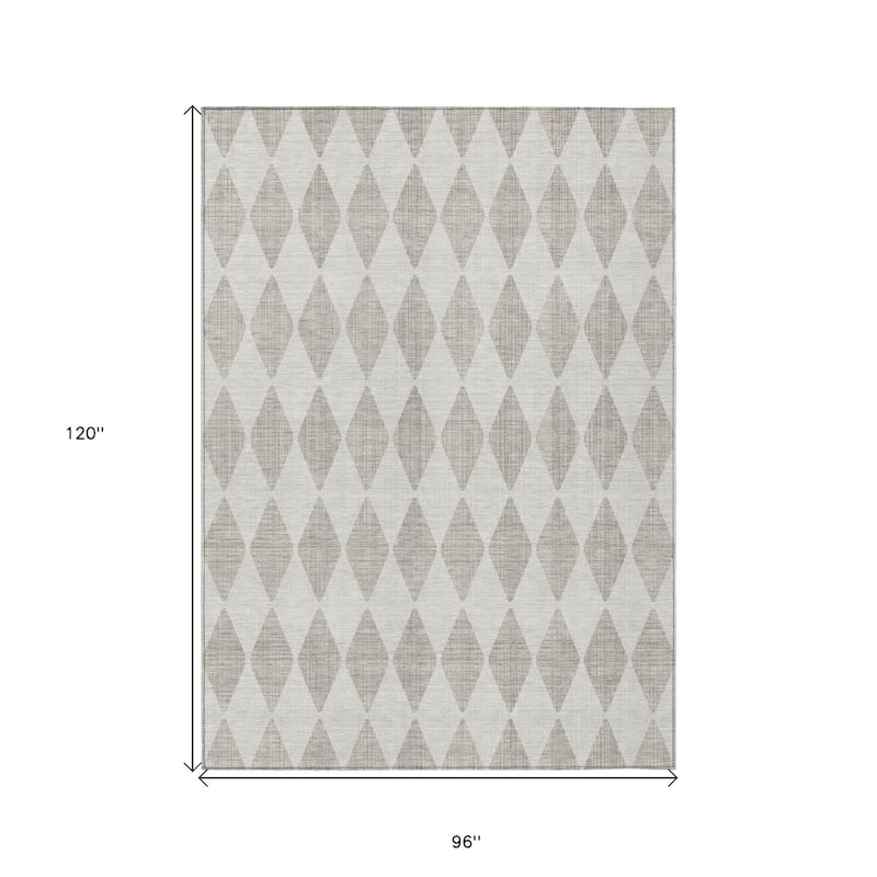 HomeRoots Geometric Transitional Rectangle Outdoor Rug