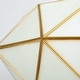 preview thumbnail 7 of 10, Modern 5-Light Gold Drum Chandelier Transitional Light for Dining Room Entryway - 23.6" Dia. x 8.3" H