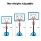 preview thumbnail 4 of 7, Portable Swimming Pool Basketball Hoop, 45"-53" Height Adjustable