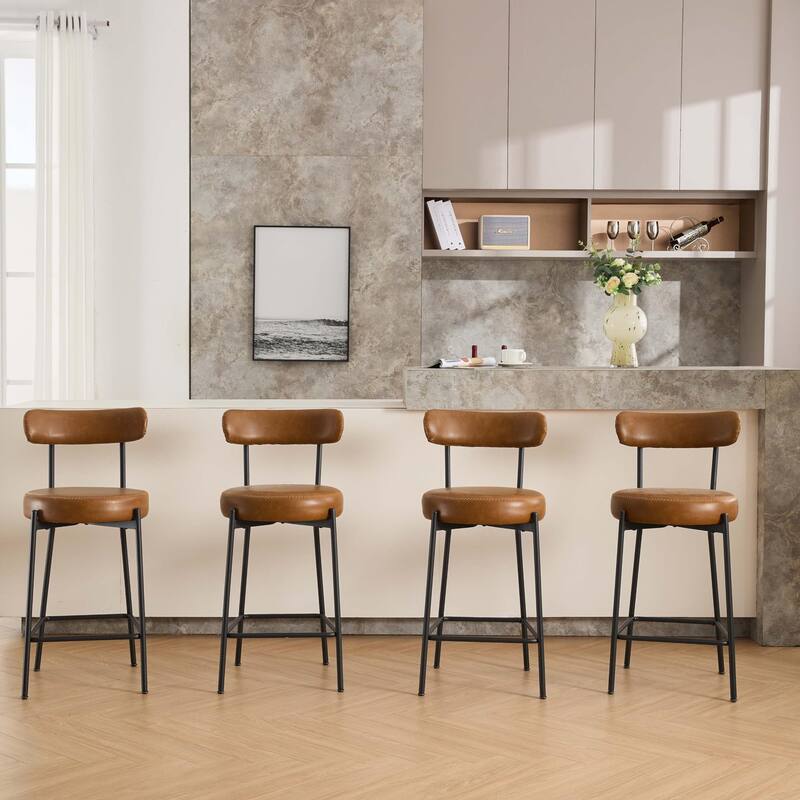 27" Modern Counter Stools Set of 2