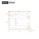 preview thumbnail 12 of 13, Homy Casa 30 in. Bathroom Vanity with Ceramic Sink, Free-Standing Storage Cabinet with 2 or 3 Drawers