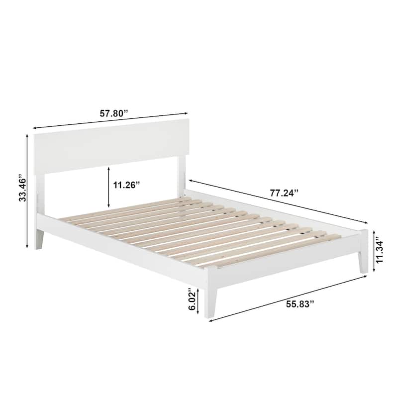 AFI, Orlando Solid Wood Low Profile Platform Bed