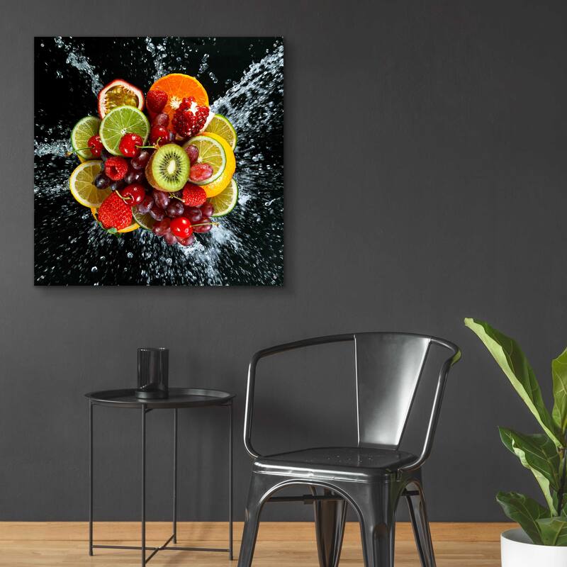 Epic Art 'Fruit Splash III,' Acrylic Glass Wall Art