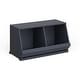 preview thumbnail 46 of 185, Riley Modular Stacking Storage Bins by iNSPIRE Q Junior 2 Boxes - Charcoal Black
