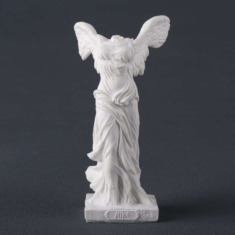 4.33 inches Height Polyresin Winged Nike of Samothrace Multicolor Finish Figurine
