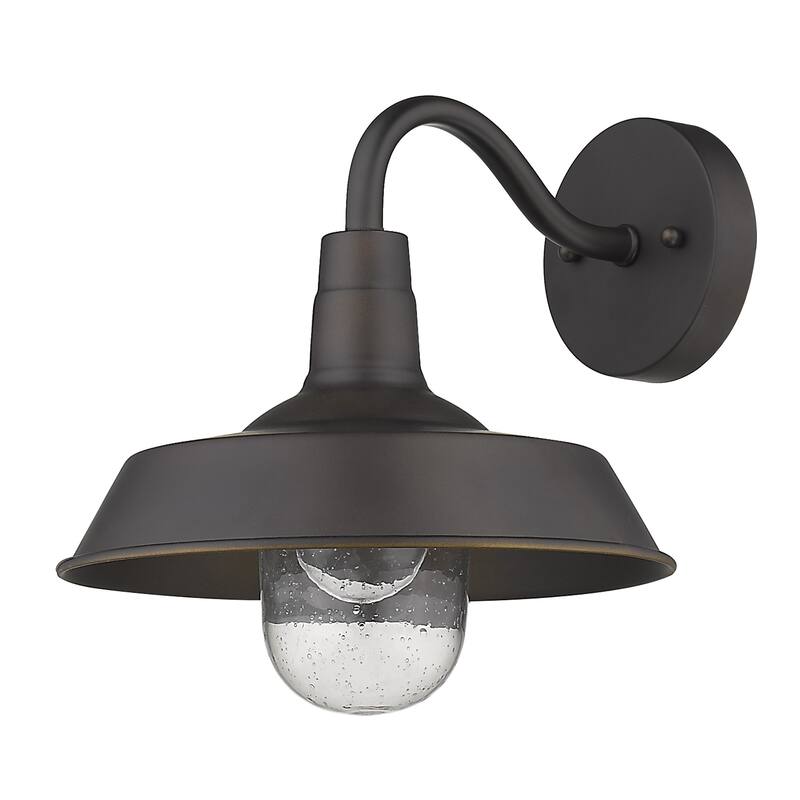 Burry 1-light Oil Rubbed Bronze Exterior Wall Fixture
