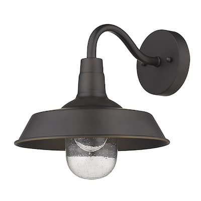 Burry 1-light Oil Rubbed Bronze Exterior Wall Fixture