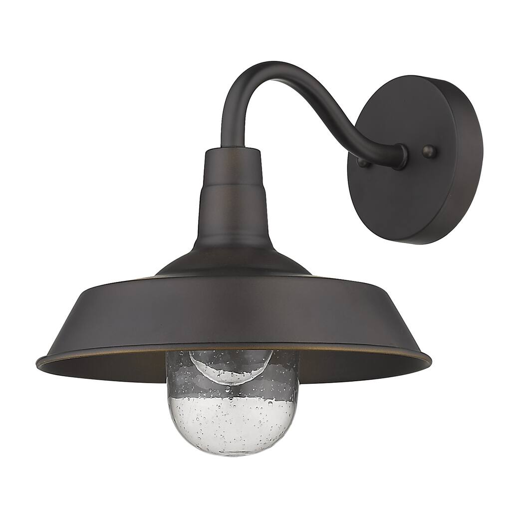Burry 1-light Oil Rubbed Bronze Exterior Wall Fixture