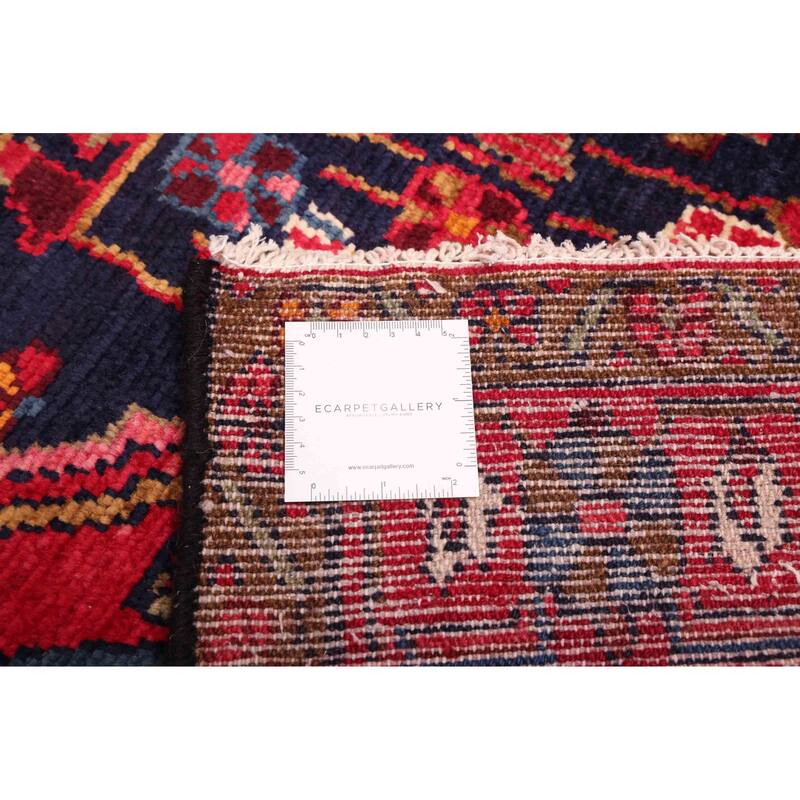 ECARPETGALLERY Hand-knotted Anatolian Dark Navy, Red Wool Rug - 4'6 x 7'4