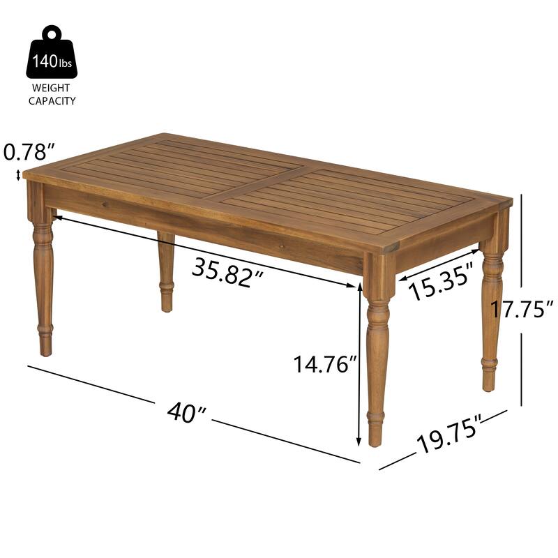 Christopher Knight Home - Harper Acacia Wood Outdoor Sofa Set
