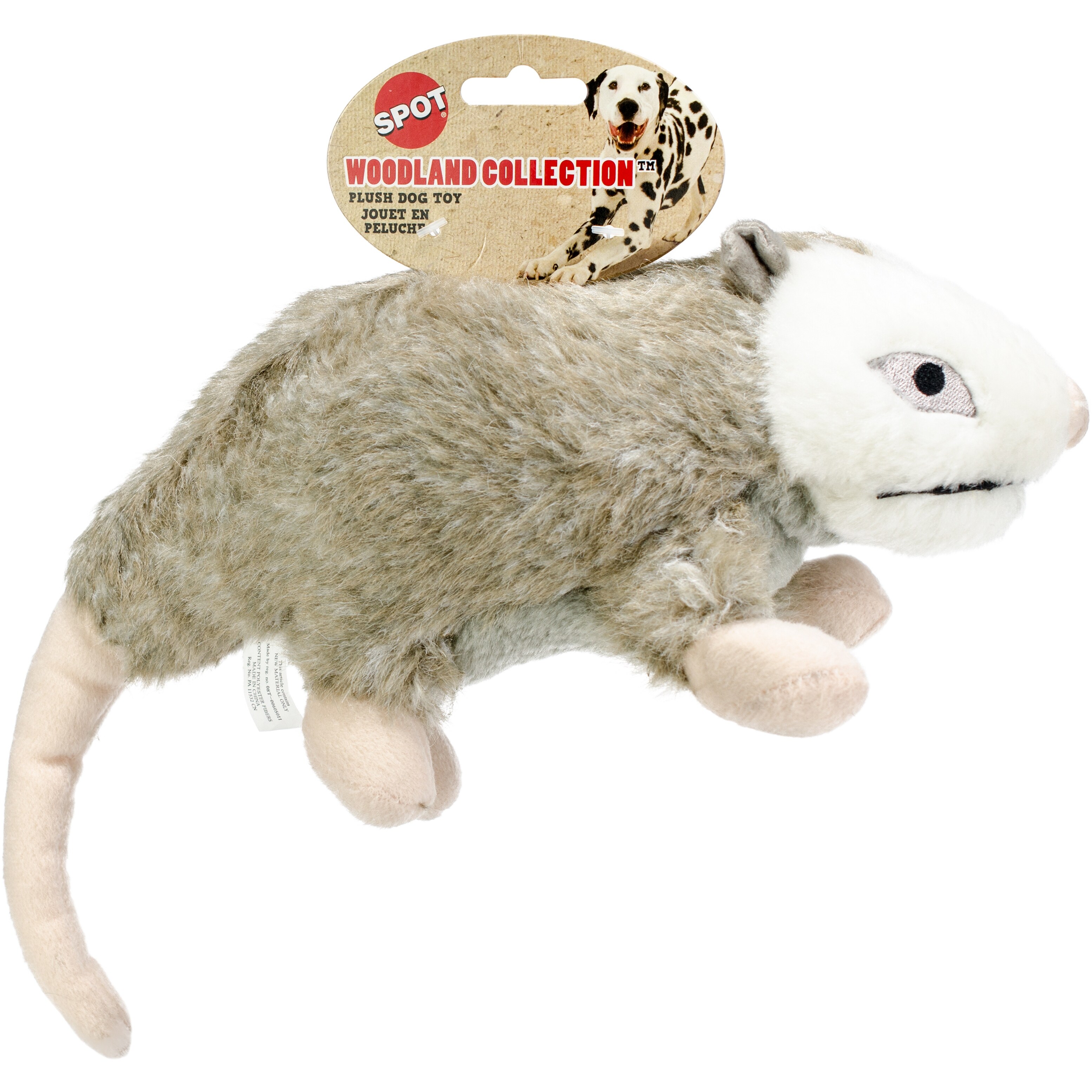 stuffed possum dog toy