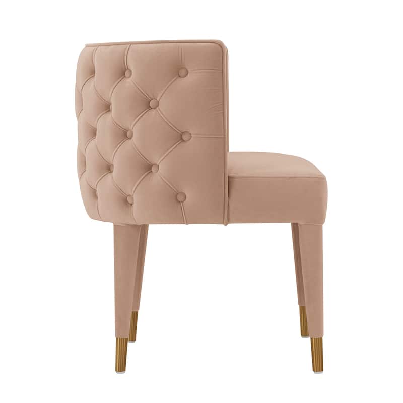 Manhattan Comfort Modern Maya Tufted Velvet Dining Chair