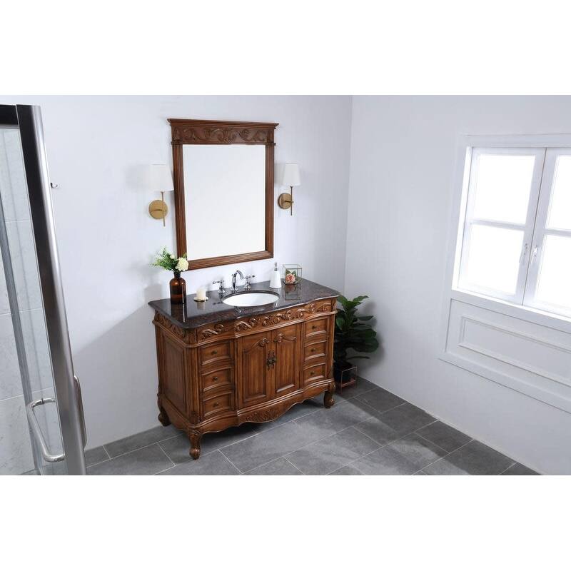 Elegant Lighting VF38848 Oakland 48" Free Standing Single Basin Vanity