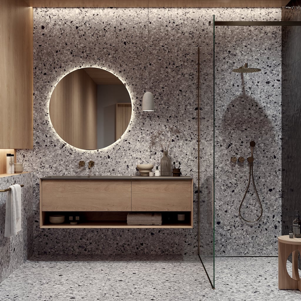 Venexia 8" x 8" Porcelain Look Wall & Floor Tile