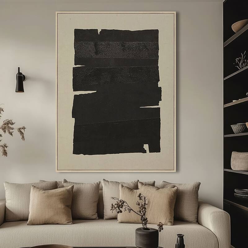 Echoes of Shadows I, Hand Painted Canvas - Plastic - Brown