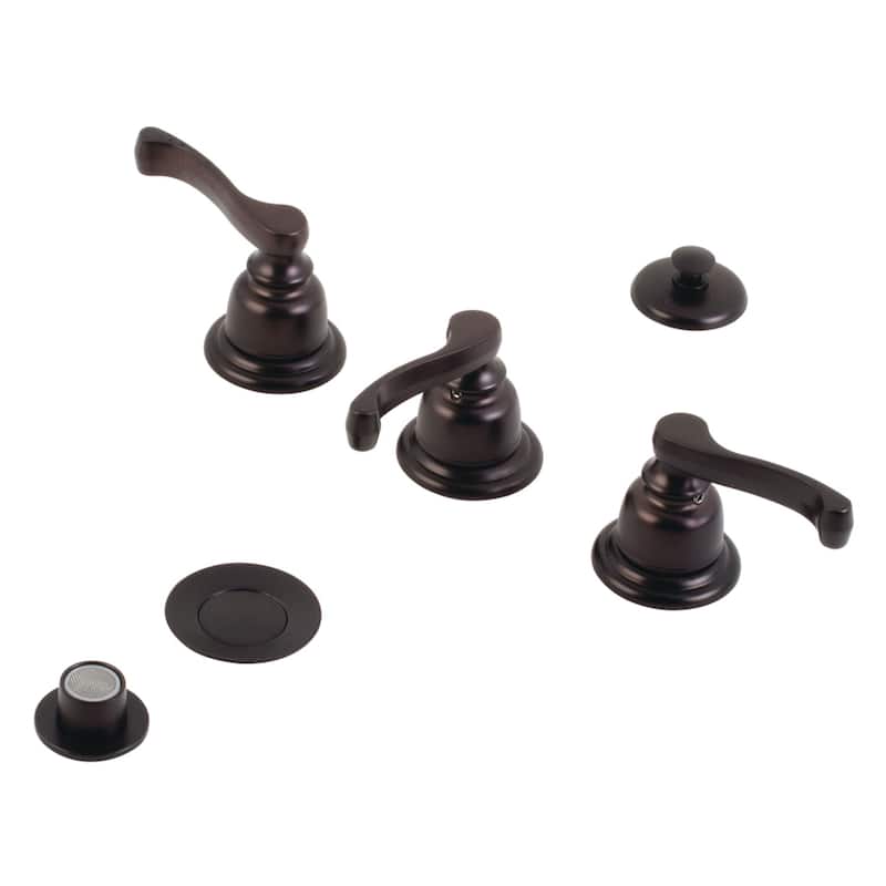 Kingston Brass Royale Three-Handle Bidet Faucet - Oil Rubbed Bronze