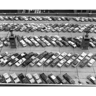 Aerial View Of Cars Parked In A Parking Lot Port Authority Bus Terminal
