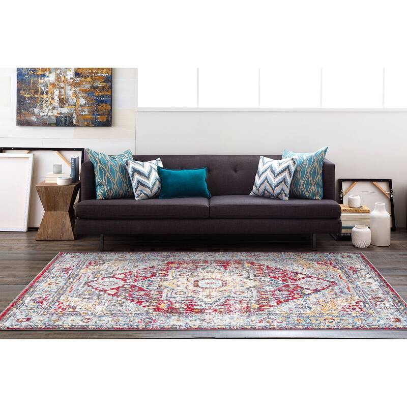 World Rug Gallery Bohemian Traditional Area Rug