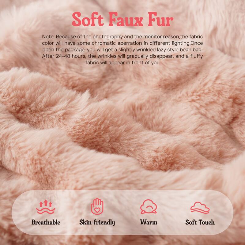 XIZZI Bean Bag Chair for Living Room Soft Plush Lounge Seating