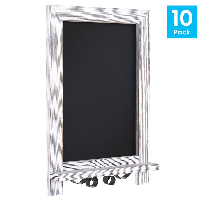 10 Pack Tabletop or Wall Mount Magnetic Chalkboards