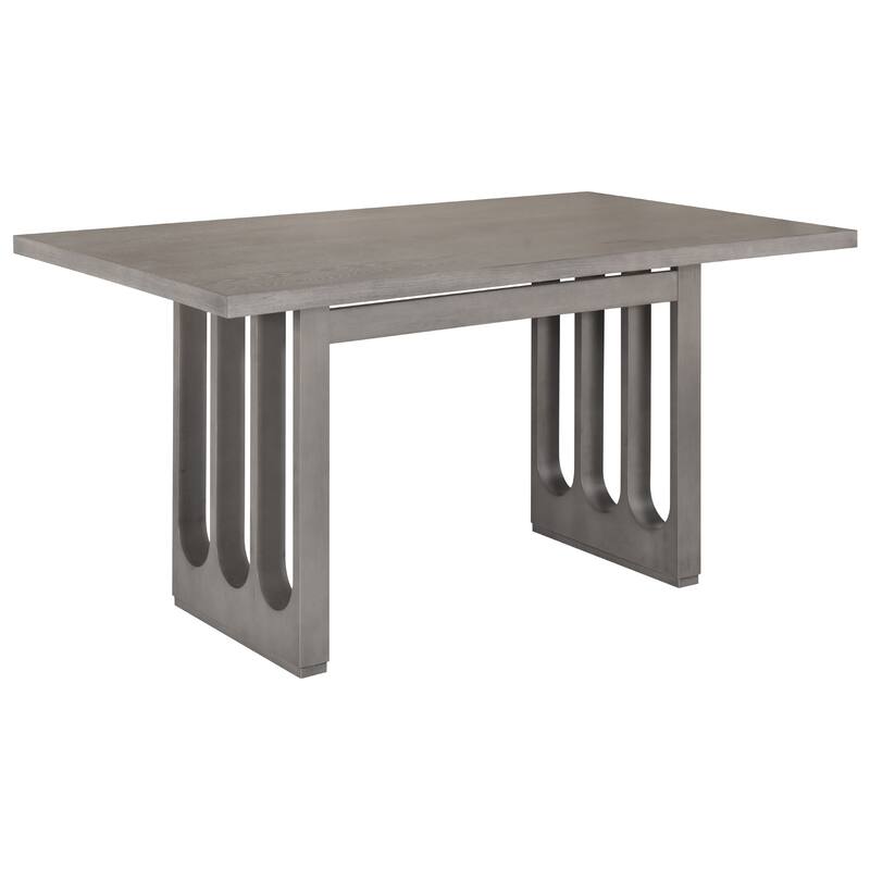 Wood Dining Table Set for 6