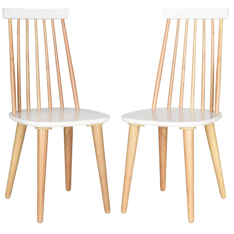 SAFAVIEH Gwennaelle Spindle Back Side Chair (Set of 2) - 17.3" W x 20.7" L x 36" H - 17"Wx21"Dx36"H
