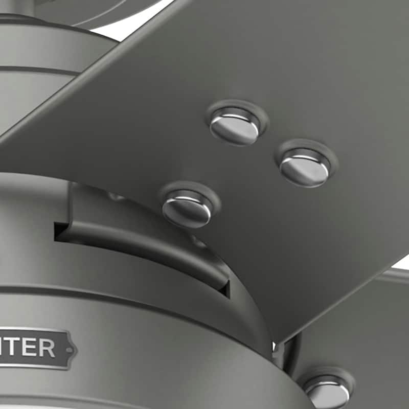 Hunter 52" Sea Point Outdoor Ceiling Fan with LED Light Kit and Pull Chain, Wet Rated