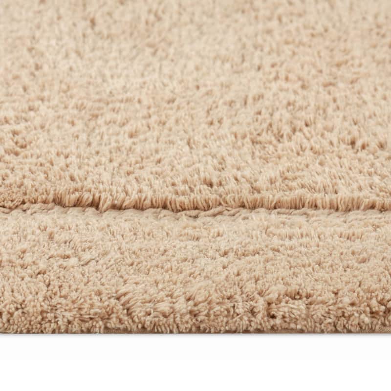 Superior Cotton Non-slip Oval Bath Rug - (Set of 2) - On Sale ...