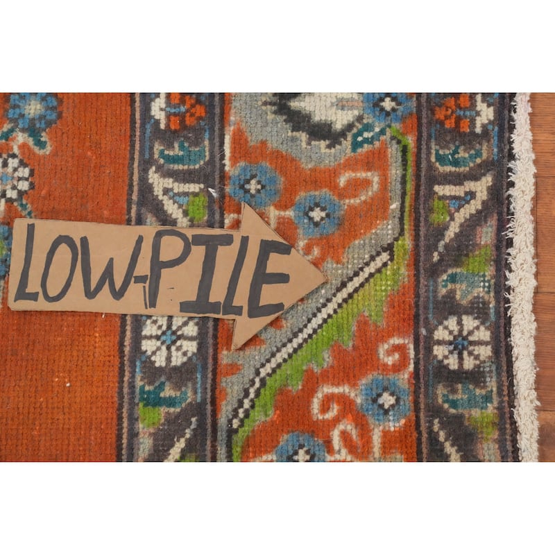Hand Knotted Oriental 100% Wool Carpet Traditional Medallion Oranges & Rust Tabriz Area Rug - 6' 3'' X 4' 10''