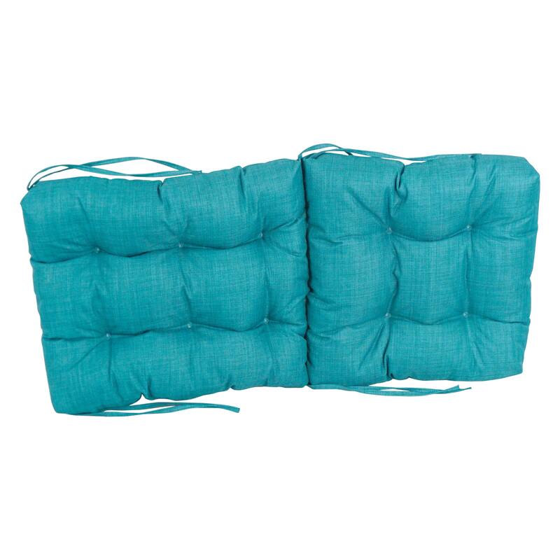Multi-section Tufted Outdoor Seat/Back Chair Cushion (Multiple Sizes)