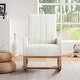 preview thumbnail 12 of 34, VECELO Upholstered Rocking Chair Padded Seat with Pocket and USB Port, Rocking Chair Nursery Rocker