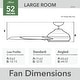 preview thumbnail 22 of 25, Hunter 52" Mosley Outdoor Ceiling Fan and Wall Control, Damp Rated - Industrial, Modern, Transitional