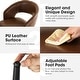 preview thumbnail 17 of 50, Glitzhome Modern 3-Piece Adjustable Bar Table Faux Leather Stool Pub Sets