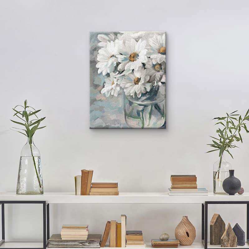 Mason Jar Bouquet II by Studio Arts Canvas Art Print