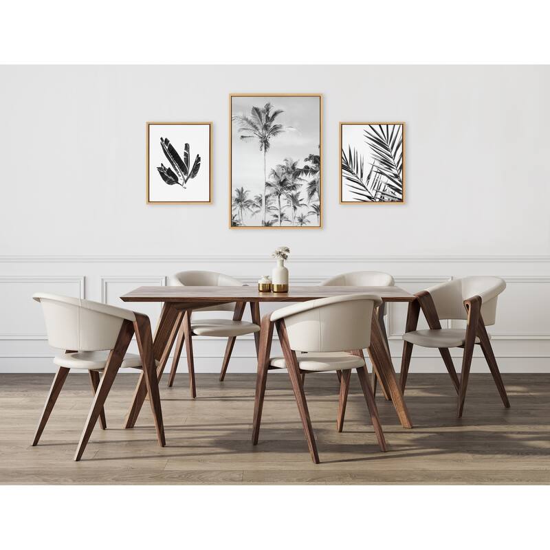 Kate and Laurel Sylvie Coastal Framed Canvas Art Set by Various Artists