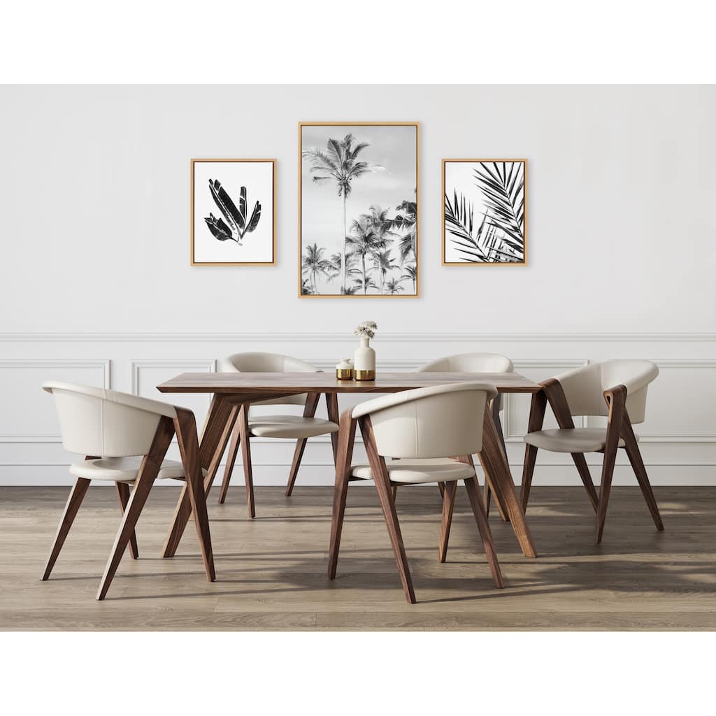 Kate and Laurel Sylvie Coastal Framed Canvas Art Set by Various Artists
