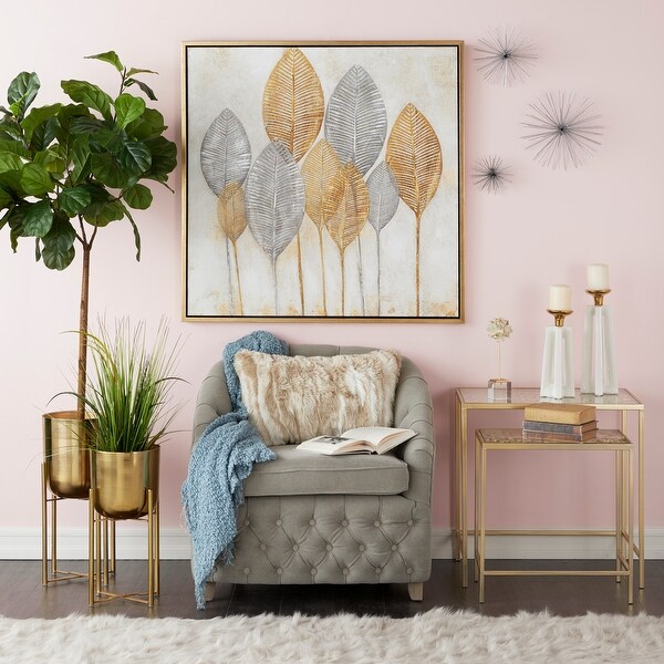 CosmoLiving by Cosmopolitan Metallic Plant Stands Sets of 2. Opens flyout.