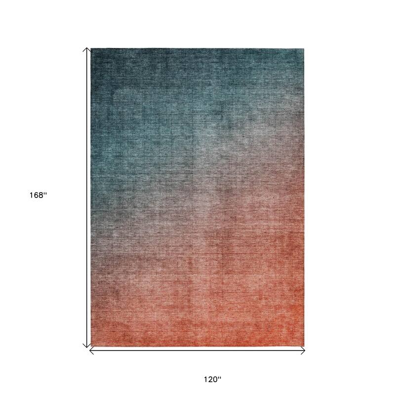 Java Ombre Weather Resistant Blended Style Outdoor Rug