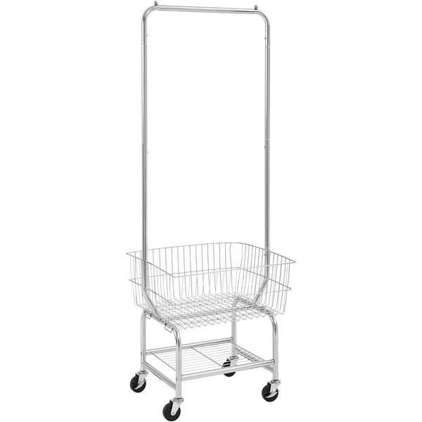 Yaheetech Commercial Laundry Cart Laundry Butler with Wheels