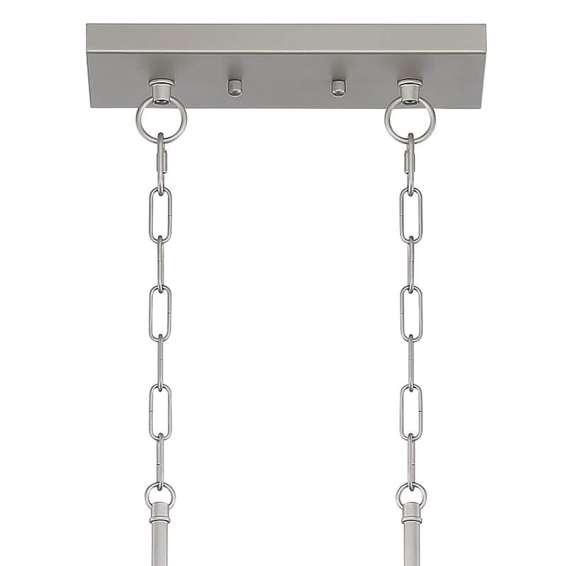 Acroma 5-light 37 Inch Linear Modern Farmhouse Rectangle Chandelier-UL - 37 inches