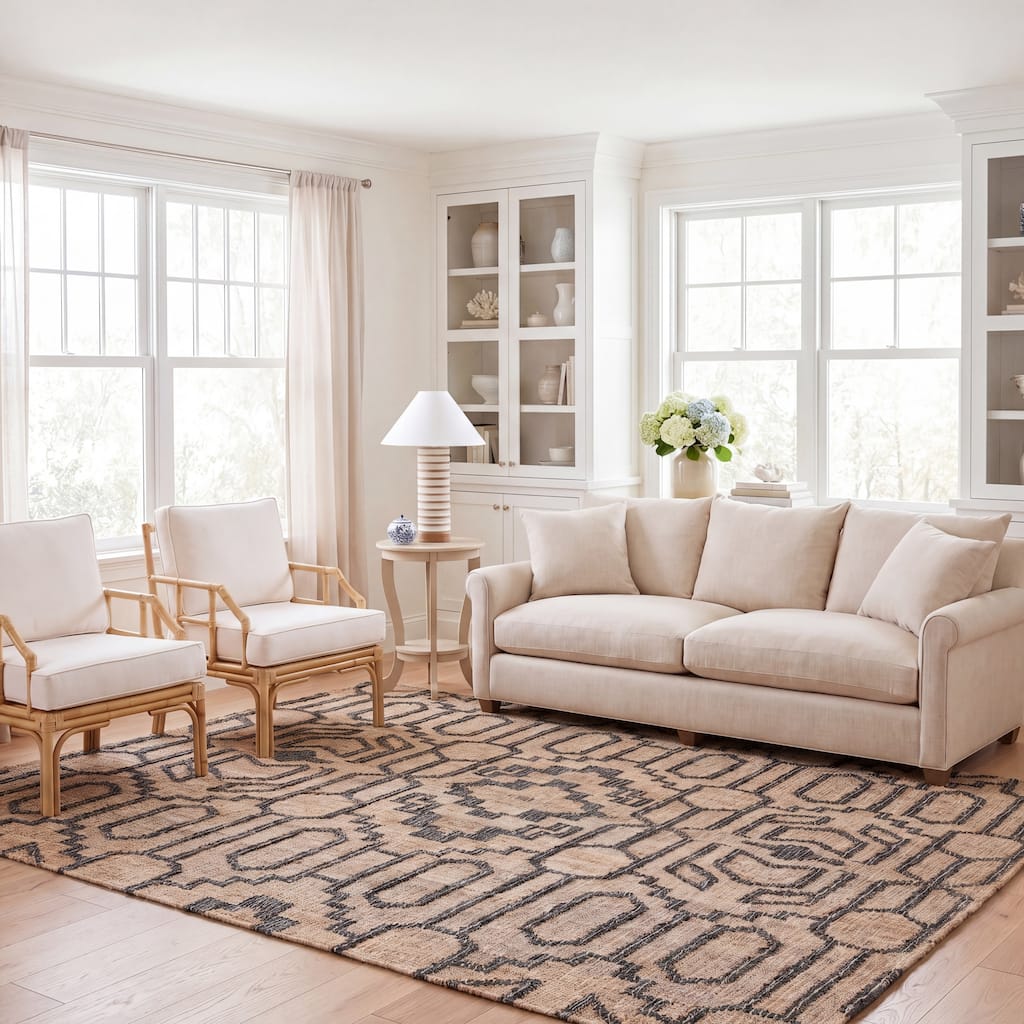 SAFAVIEH Natural Fiber Erla Boho Jute Rug