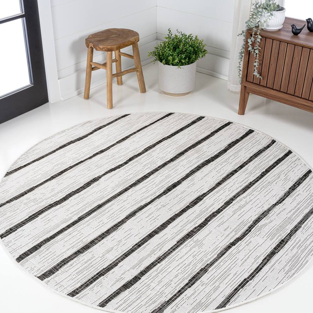 JONATHAN Y Andratx Berber Stripe Indoor/Outdoor Area Rug