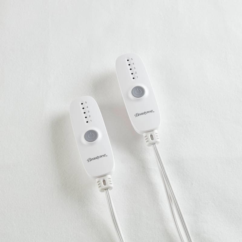 1-Piece Queen Heated Mattress Pad,White