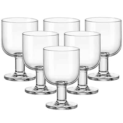 Bormioli Rocco Hosteria 11.75 oz. Stackable All Purpose Wine Stemware, Set of 6